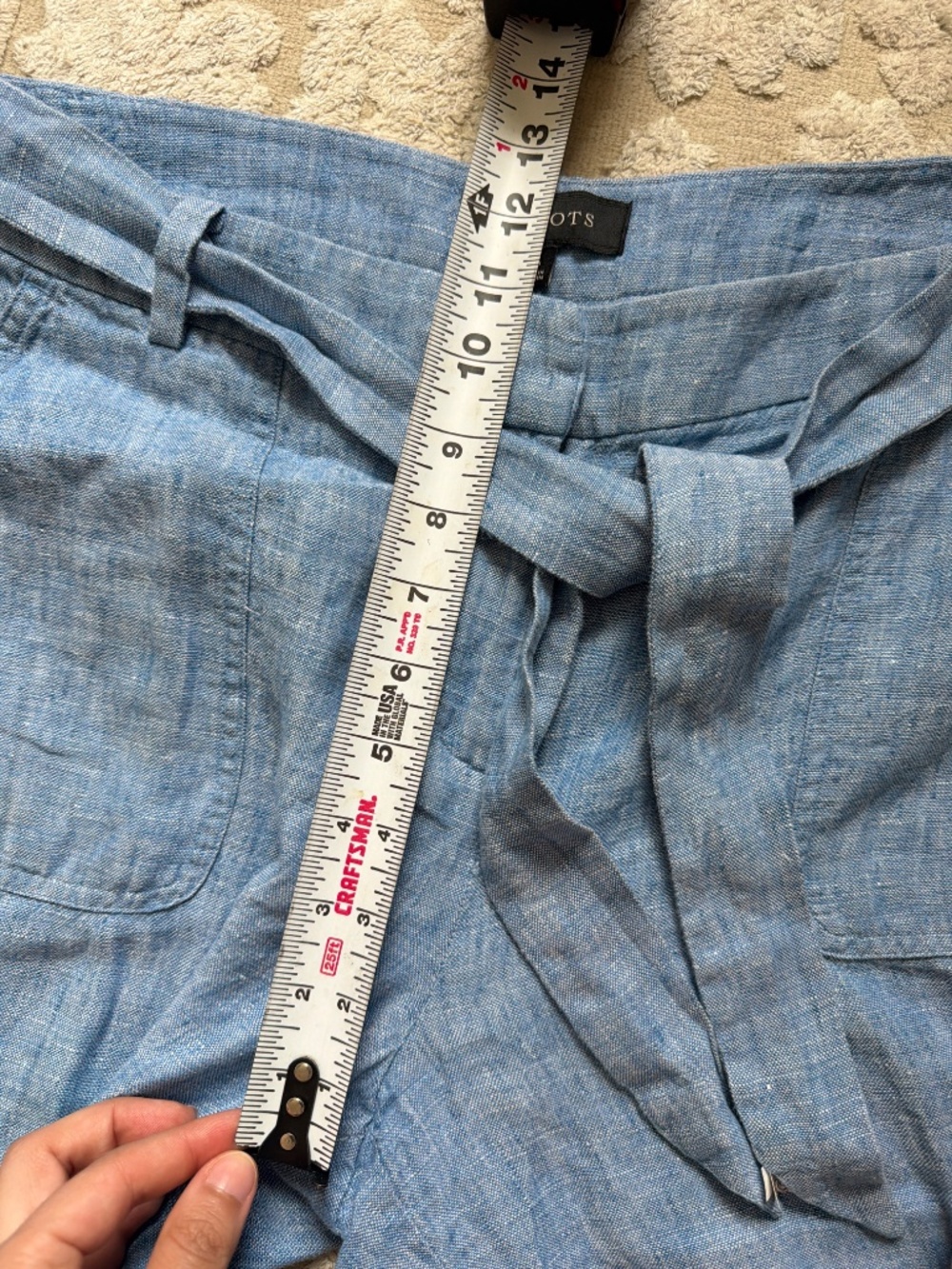 Talbots Linen chambray pants - Picture 7 of 8